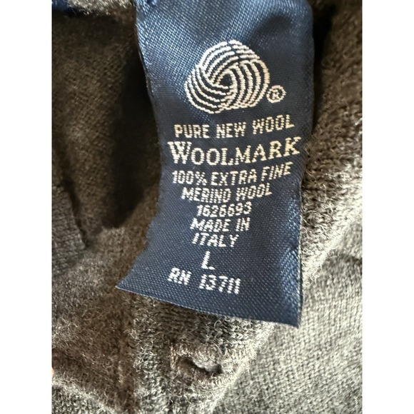 Lot of 2 John Ashford Extra Fine Merino Wool Sweater Polo Shirt Mens Large - Picture 11 of 16